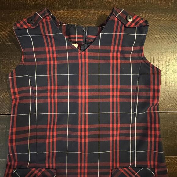 Lot of 2 Plaid School Uniform Jumpers Dennis True Grits Size 4 & 6 Pleated Dress - Picture 4 of 14